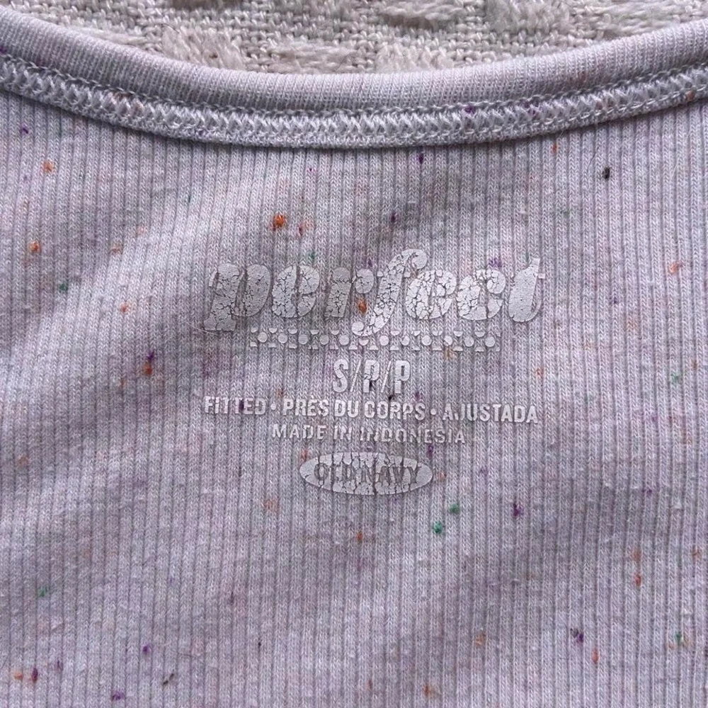 Women's White Ribbed Tank Top - Picture 4 of 4